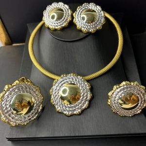 18kt Italian gold plated Earrings,Bracelet, Pendant and Ring Set